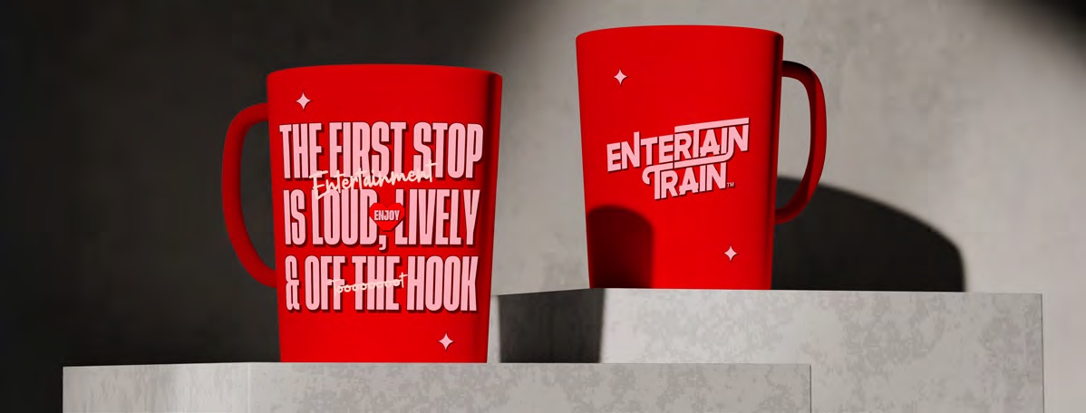 Entertain Train brand application